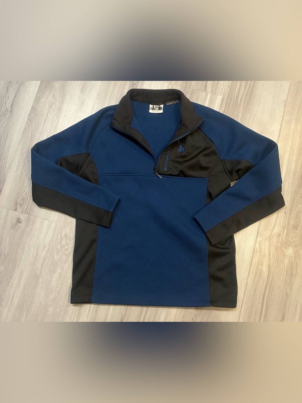 Spyder‎ Blue and Black Half-Zip Pullover